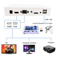 GWALSNTH 26800 in 1 Wireless Pandora Box 40S Bluetooth Arcade Games Console,1280X720 Display,3D Games,Search/Save 1-4 Players