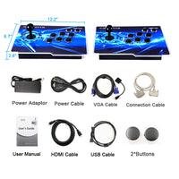 GWALSNTH 3D Pandora Box 18S Pro Arcade Games Console, 10000 in 1 HD Video Games Machine,Plug and Play Games ,WiFi Function 1-4