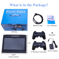 GWALSNTH 26800 in 1 Portable Pandora Box 50S Arcade Games Console,with HD Screen Two Wireless Controllers