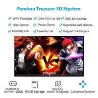 GWALSNTH 3D Pandora Box 18S Pro Arcade Games Console, 10000 in 1 HD Video Games Machine,Plug and Play Games ,WiFi Function 1-4
