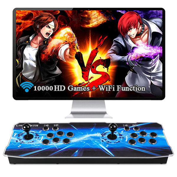 GWALSNTH 3D Pandora Box 18S Pro Arcade Games Console, 10000 in 1 HD Video Games Machine,Plug and Play Games ,WiFi Function