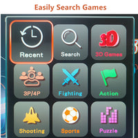 GWALSNTH 26800 in 1 Wireless Pandora Box 40S Bluetooth Arcade Games Console,1280X720 Display,3D Games,Search/Save 1-4 Players