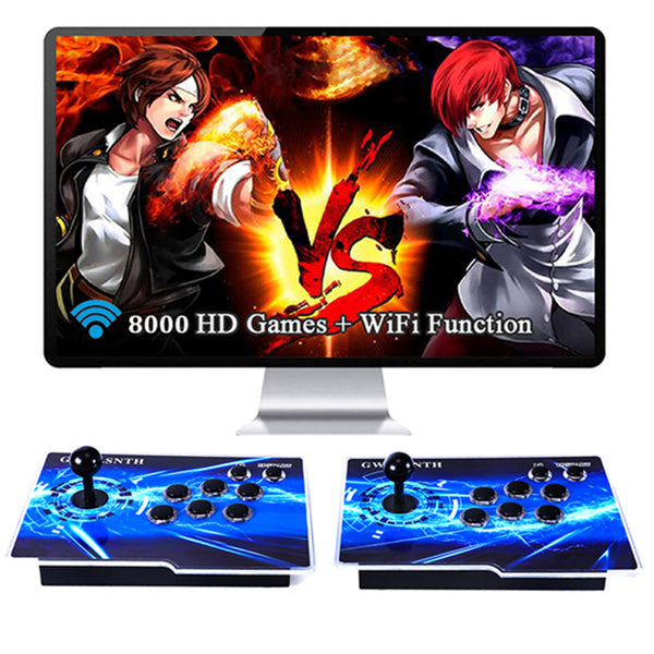 GWALSNTH 8000 Games in 1 Pandora's Box with WiFi Arcade Game Console, 3D Games,1280x720 Full HD,Support 4 Players,Search/Hide